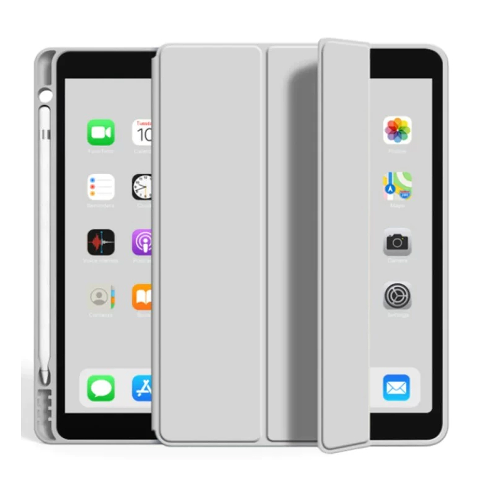 Capa para iPad Mini 4 Smart Cover com Traseira Suporte Caneta Pen