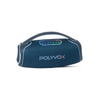 Caixa De Som Boombox Polyvox Xb-2 140w Rms Leds Bateria Azul 127/220v em Oferta na Shopee