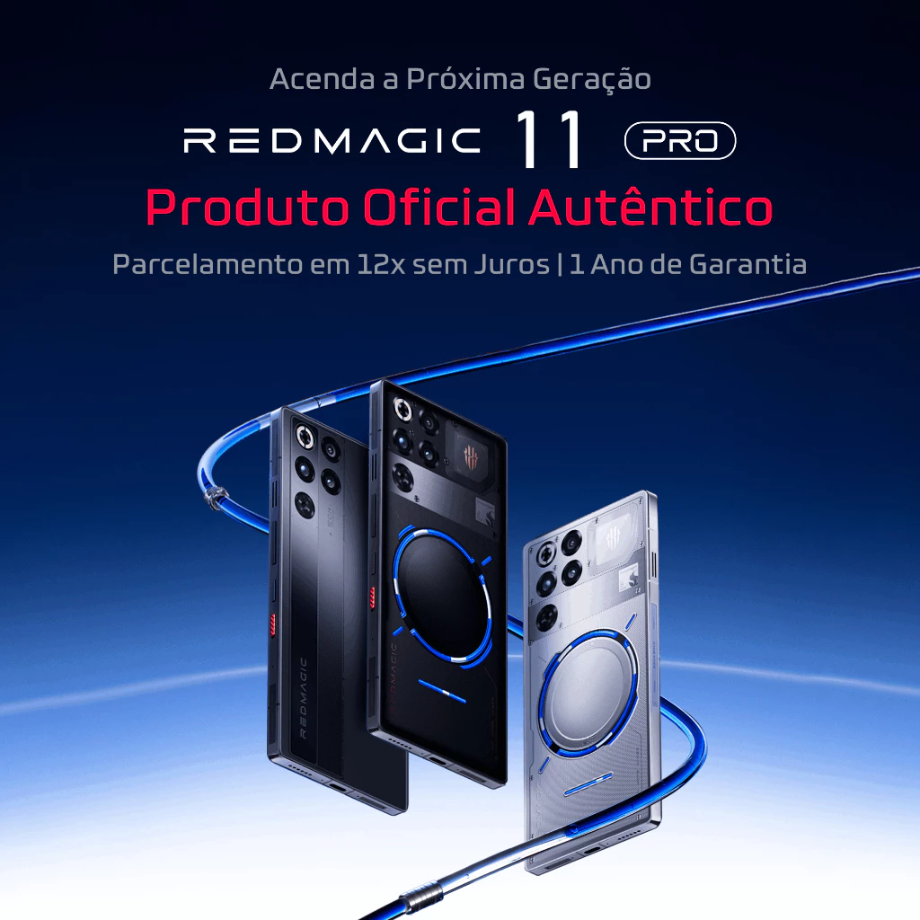 REDMAGIC 11 Pro Celular Gamer Snapdragon 8 Elite Gen 5 12/16/24GB + 256/512GB/1TB Resfriamento Líquido 7500mAh
