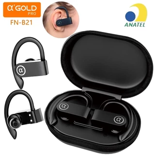 A'GOLD FN-B21B Fone De Ouvido sem fio Bluetooth 5.3 Sport Orelhas Penduradas Esportes IPX5