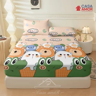 Jogo lençol Solteiro 2 peças/ Casal/ Queen 3 peças Lençol Elástico e Fronha Micropercal Estampado em Oferta na Shopee