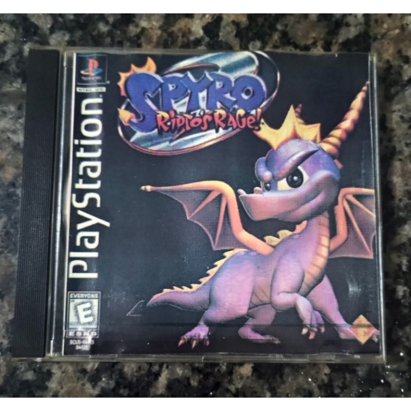 Jogo Do Playstation 1 Ps1 Spyro Riptos Rage Mídia Física Prata Prensada ...