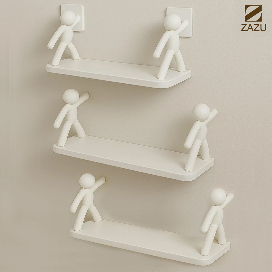 Organize sem Furos! Kit Buddy Dupla com 2 Prateleiras Adesivas - O Segredo para um Banheiro e Cozinha Arrumados em Segun