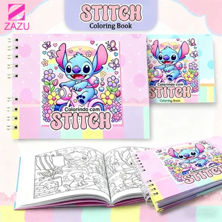 Livro de Colorir Stitch, 50 Páginas, Atividade Educativa | Presente para Crianças, Meninos e Menina em Oferta na Shopee