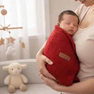 Mantinha de Bebê Tricô Cobertor Berço Recém Nascido Saída Maternidade Neném Infantil em Oferta na Shopee