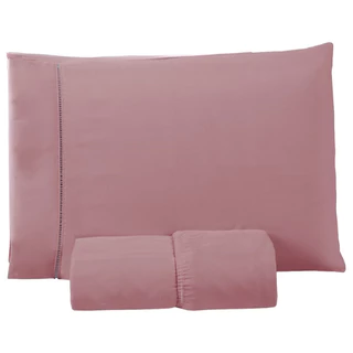 Jogo de Lençol Solteiro Casal Queen  Extra Macio Micropercal Com Ponto Palito em Oferta na Shopee