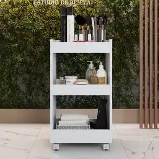 Carrinho Auxiliar Suporte Para Esmalte Salão De Beleza Manicure Mesa Com Rodinhas em Oferta na Shopee