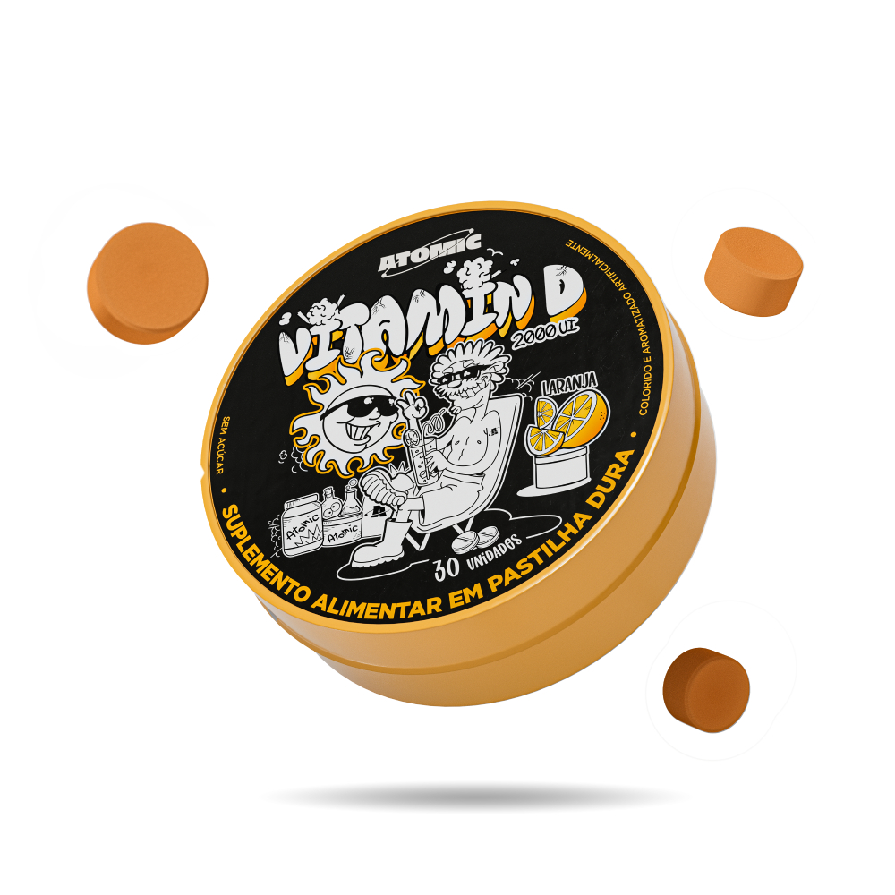 Vitamina D 2000 Ui Mastigável Atomic Labs 30 Comprimidos