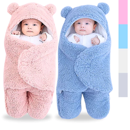 Saco de Dormir Bebe com Sherpa 64cm de Altura Antialergico Menino e Menina