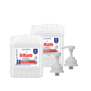 Kit 02 Lava Roupas Líquido Ação Total Sem Perfume 7L Brilhante + 02 Válvulas Pump para Galão 5L/7L em Oferta na Shopee