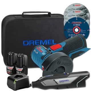 Esmerilhadeira Gws 12v-76 + Micro Retifica Dremel 8240 Com 2 Baterias 12v em Oferta na Shopee