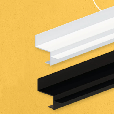 Perfil De Led Alumínio Linear Embutir Tabica 47x40mm 2m Branco ou Preto ...