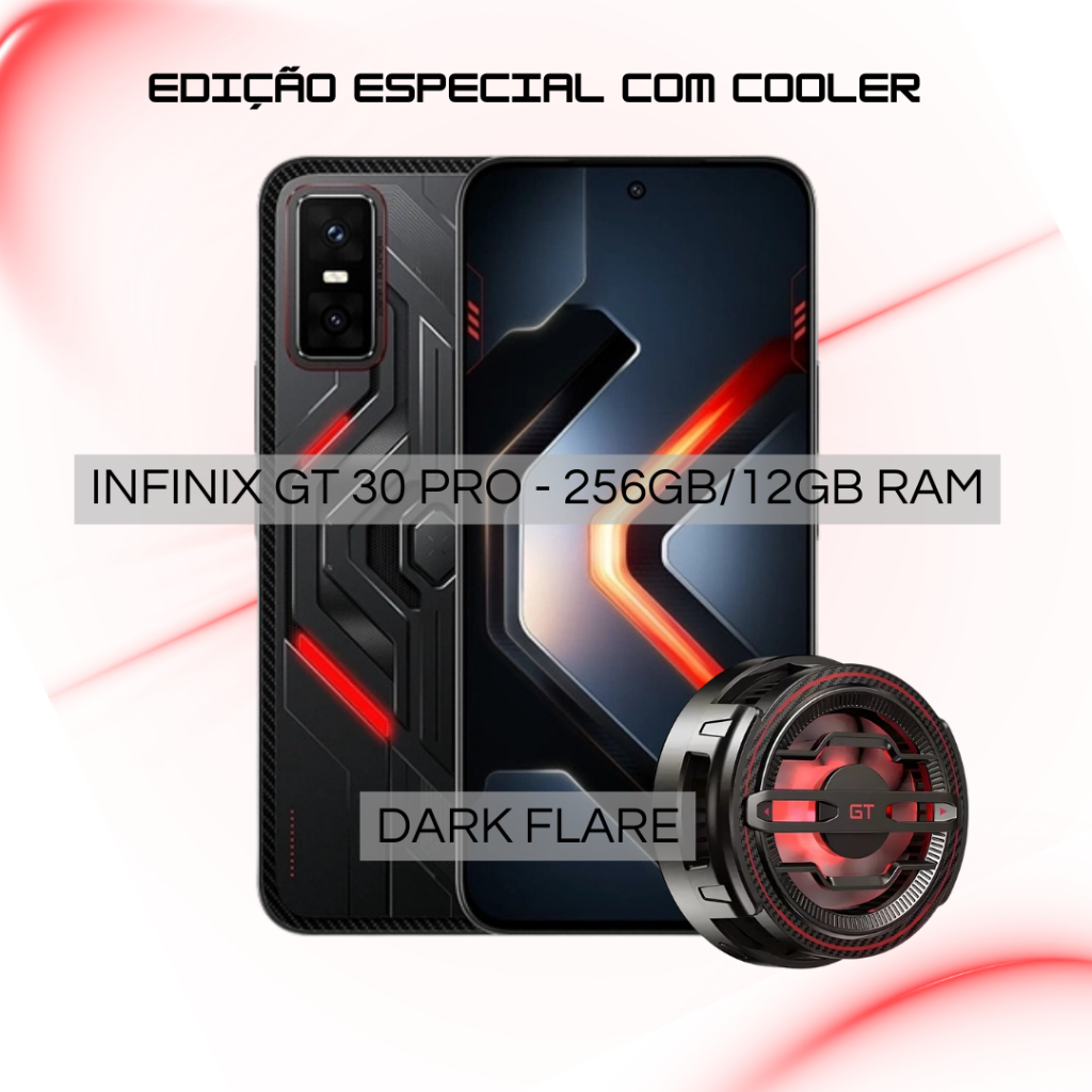 Infinix GT 30 PRO 5G, 512GB + 12GB RAM, Processador Dimensity 8350