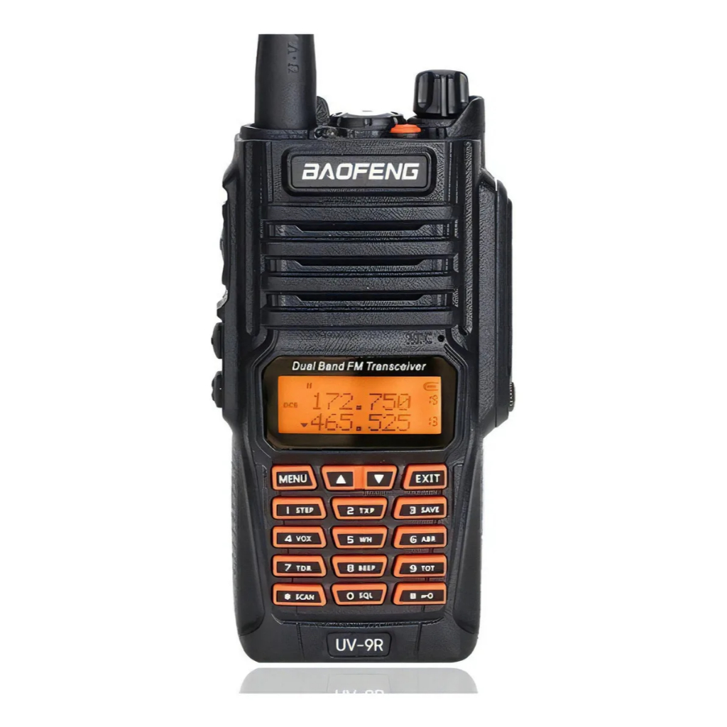 Rádio Comunicador Radio Baofeng Walkie Talkie Uv9r 10w Bandas De Freqüência Vhf/uhf Cor Preto