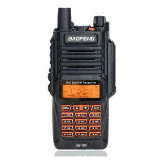 Rádio Comunicador Radio Baofeng Walkie Talkie Uv9r 10w Bandas De Freqüência Vhf/uhf Cor Preto