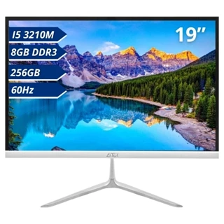 Computador All in One 19" VA Intel i5 8GB RAM DDR3 256GB SSD Wi-Fi 60GHz Multitarefas VESA 75x75mm em Oferta na Shopee