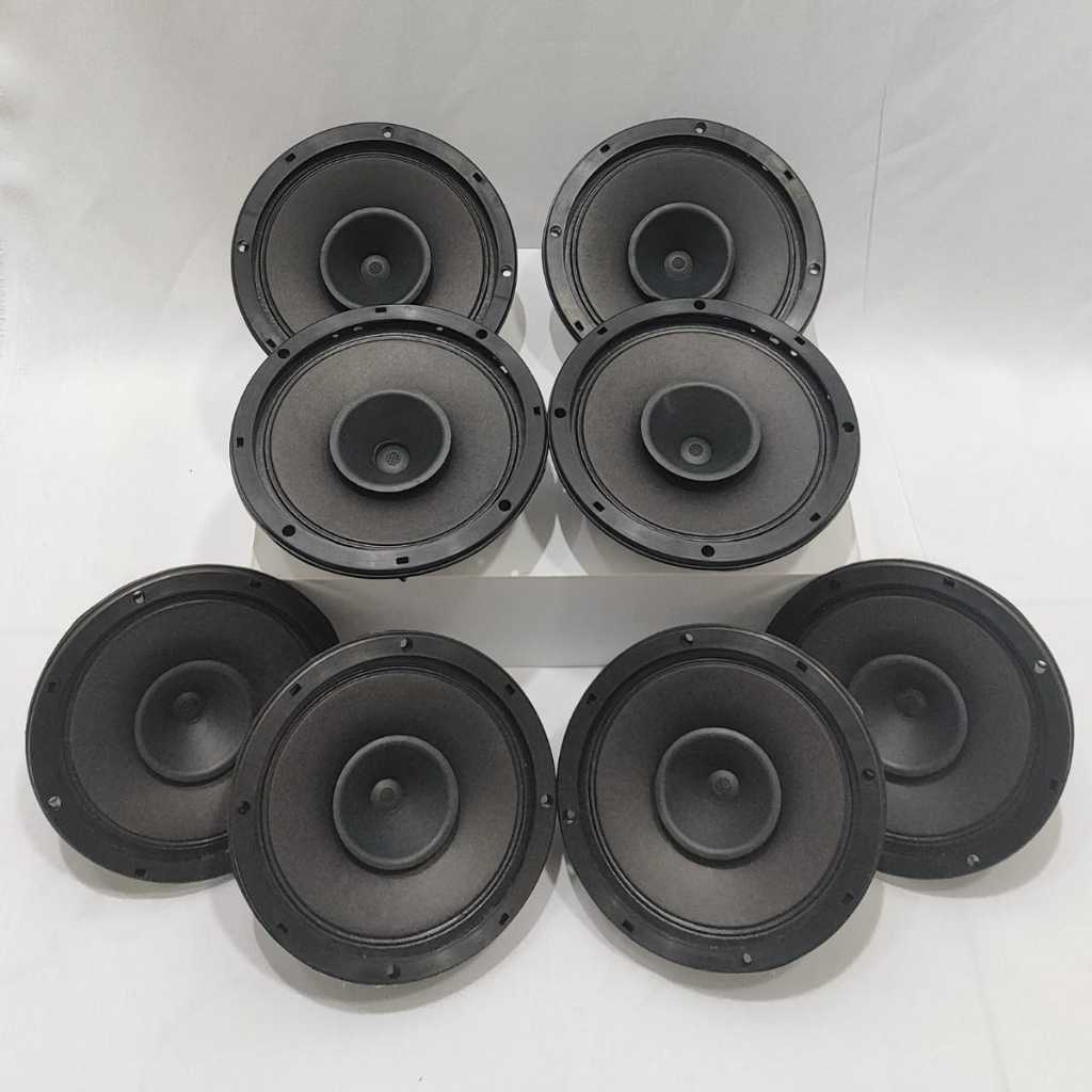Kit 8 Pçs Alto Falante Bravox Full Range F6 6 30w 8 Ohms Preto