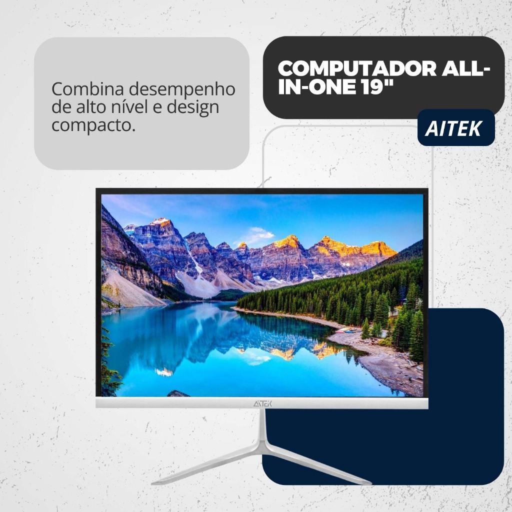 Computador All In One 19 Intel Core i5 8GB RAM SSD 256GB HDMI