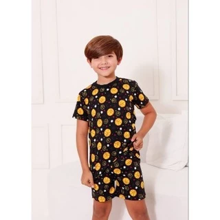 Pijama Infantil Menino Suede Basquete Leve Confortável Verão em Oferta na Shopee