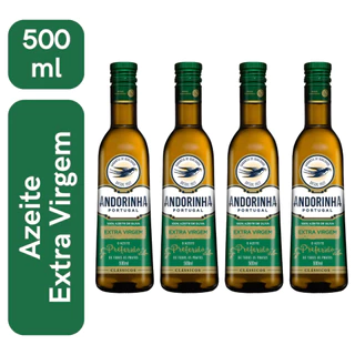 Kit 4 Unidades Azeite Extra Virgem Andorinha 500ml Clássicos Dia a Dia em Oferta na Shopee