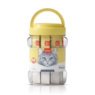 Truly Wanpy Petisco Creamy para Gatos Sabor Frango Pote 40 Tubos 560g em Oferta na Shopee