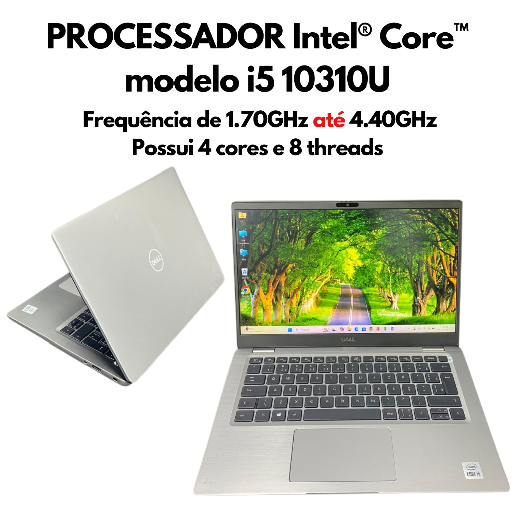 Notebook Dell Latitude 7310 i5 10310U 10gen SSD 256GB 16GB de