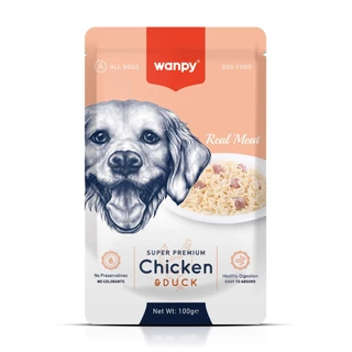 Truly Wanpy Petisco Sachê para Cães Sabor Frango e Pato 100g em Oferta na Shopee