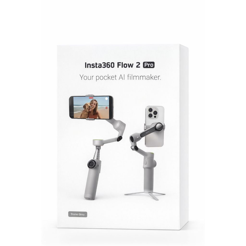 Gimbal Estabilizador Insta360 Flow 2 Pro Creator Kit Com Ia Cinza