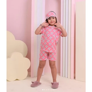Pijama Infantil Menina Suede Estampado Gatinho Leve Confortável Verão em Oferta na Shopee
