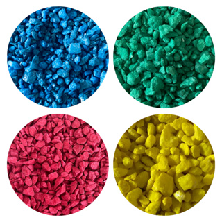 Pedras Decorativas Coloridas 950g para Arranjos e Vasos – Aqua Nobre Azul e verde - Terra Nobre vermelho e amarelo em Oferta na Shopee