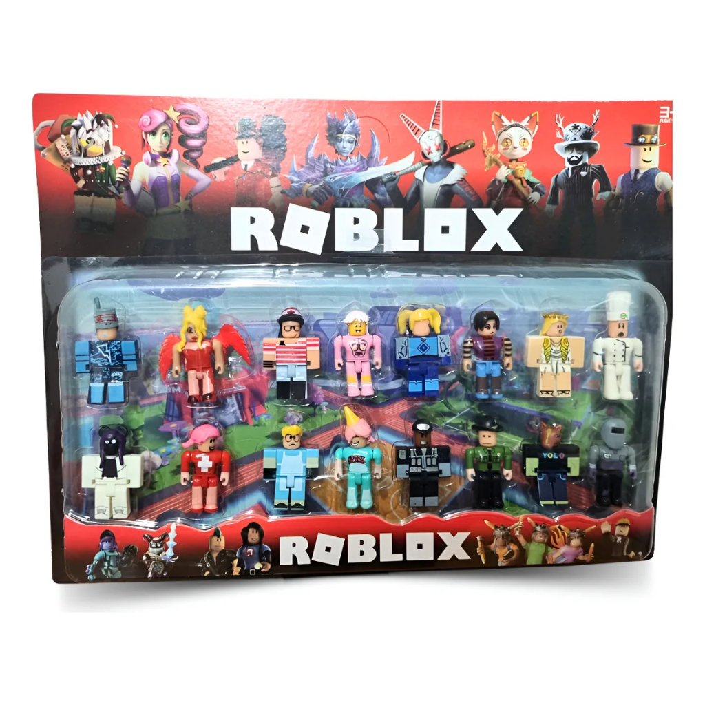 Roblox 16 Bonecos Articulados Lego 8 cm Kit completo Linha premium ...
