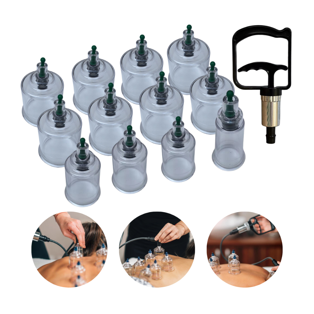 Kit Ventosas para Massagem Massoterapia Ventosaterapia e Liberação com ...