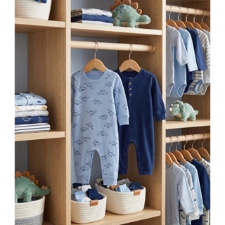 Kit 2 Macacões Carter's Sem Pé Azul Dinossauro em Oferta na Shopee
