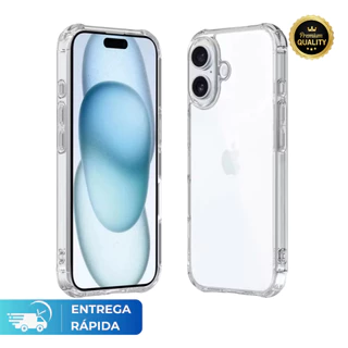 Capa Case Capinha Transparente Tpu Para IPhone 15 16 17 Pro Max a Pronto Entrega Qualidade Premium