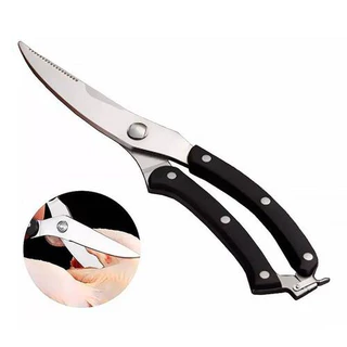 Tesoura Trinchante INOX Profissional Corta Frango Carnes Em Geral Culinário Cozinha Churrasco em Oferta na Shopee
