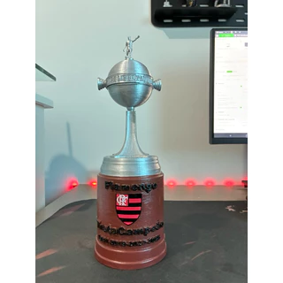 🏆 Taça da Copa Libertadores Miniatura - Totalmente Personalizável! 🏆