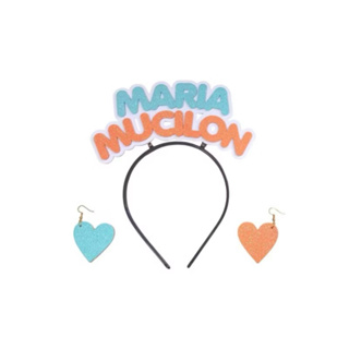 MARIA MUCILON | KIT BLOQUINHO | CARNAVAL | TIARA E BRINCOS | FANTASIA | BLOCOS | FESTA