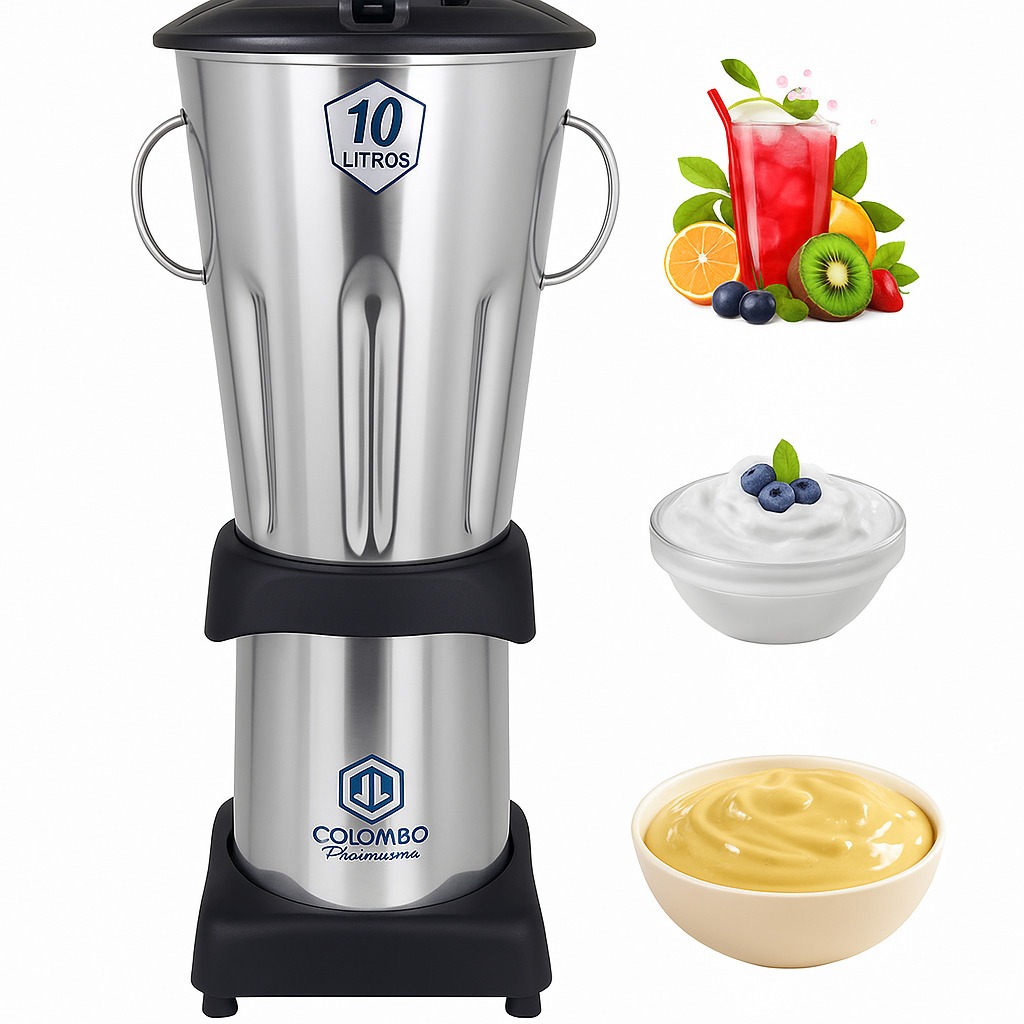 Liquidificador Industrial 10L Baixa Rotação Reforçado Profis