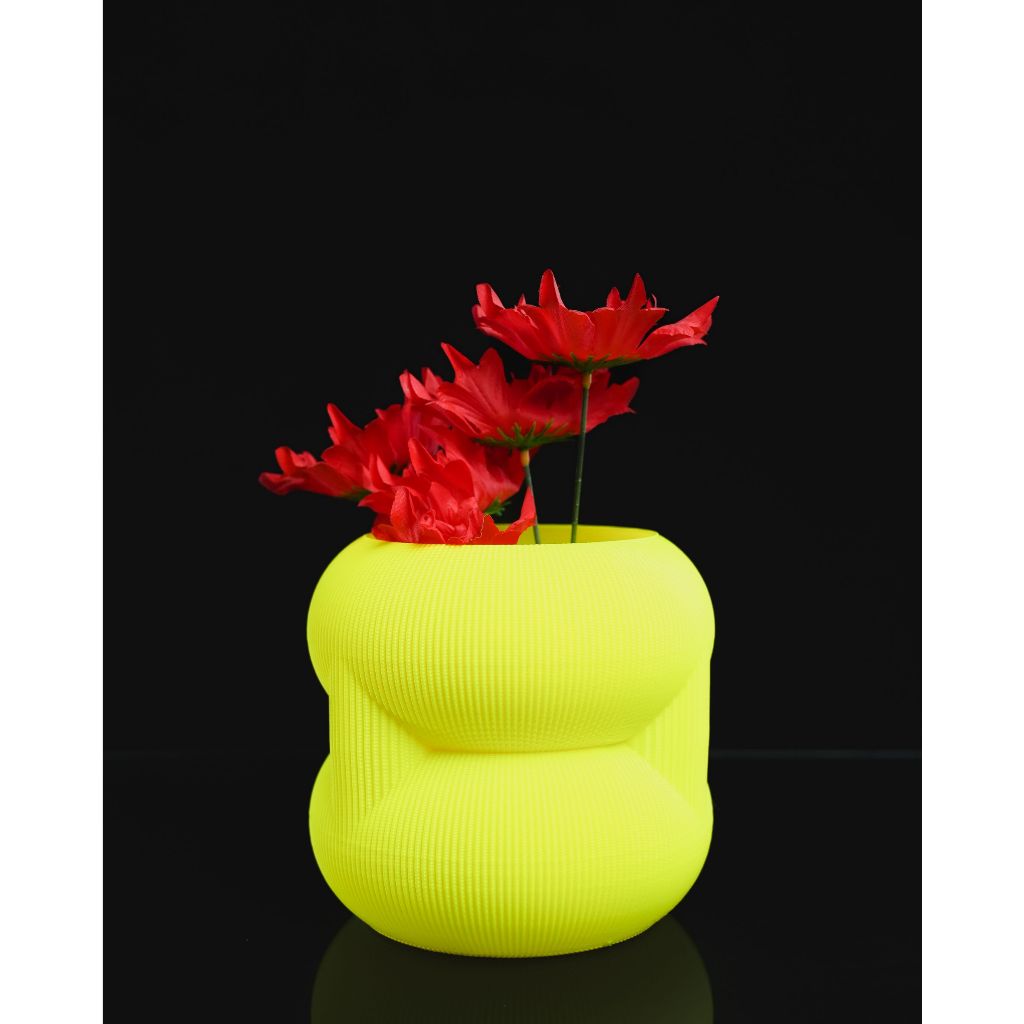 VASO EcoDesign Plástico Reciclado | Decorativo Orgânico Sustentável | Cachepot Moderno Minimalista