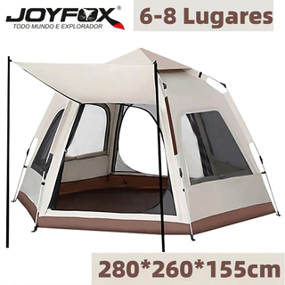 Barraca 6-8 Pessoas Acampamento Grande Barraca Camping JOYFOX 280*280*155CM Automática em Oferta na Shopee
