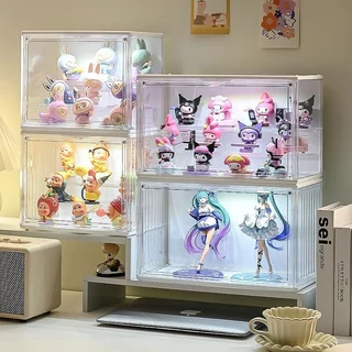 Caixa Expositor Acrilico para Miniaturas de Carros Bonecos Colecionáveis 3 Camadas 6 Led Controle Por Voz em Oferta na Shopee