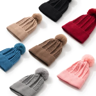 Touca Gorro De Lã Antialérgica Feminina Forrada De Pelinho com Pompom Pérola FMZ4129 em Oferta na Shopee