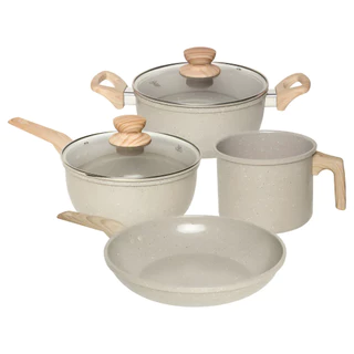 Jogo Panelas Oster Cerâmica Antiaderente Premium 4 Peças em Oferta na Shopee