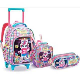 Kit Escolar Mágico Pet Love Infantil 2026 – Mochila + Lancheira + Estojo em Oferta na Shopee