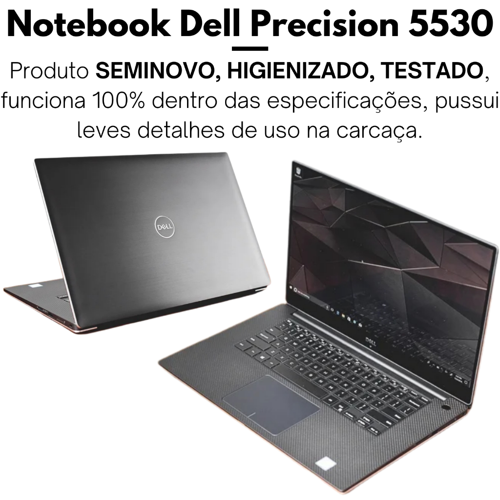 Notebook Dell Precision 5530 I7 Ssd 512gb 16gb Vídeo Nvidia Quadro