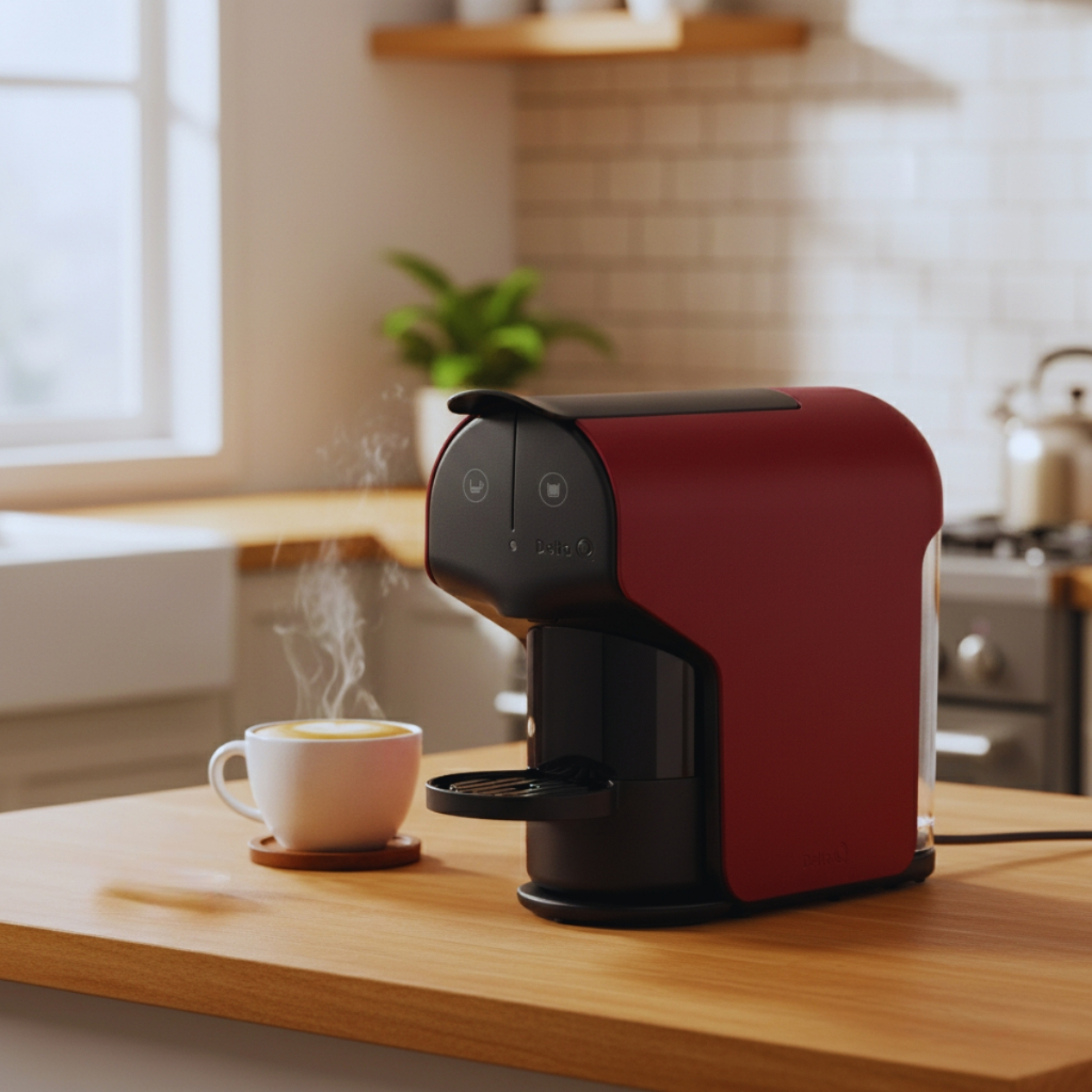 Cafeteira Delta Q Quick – Máquina de Café Espresso Compatível Apenas com Cápsulas Delta Q