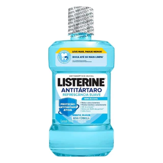 Enxaguante Bucal Listerine 250ml – Sem Álcool, Frescor Prolongado em Oferta na Shopee