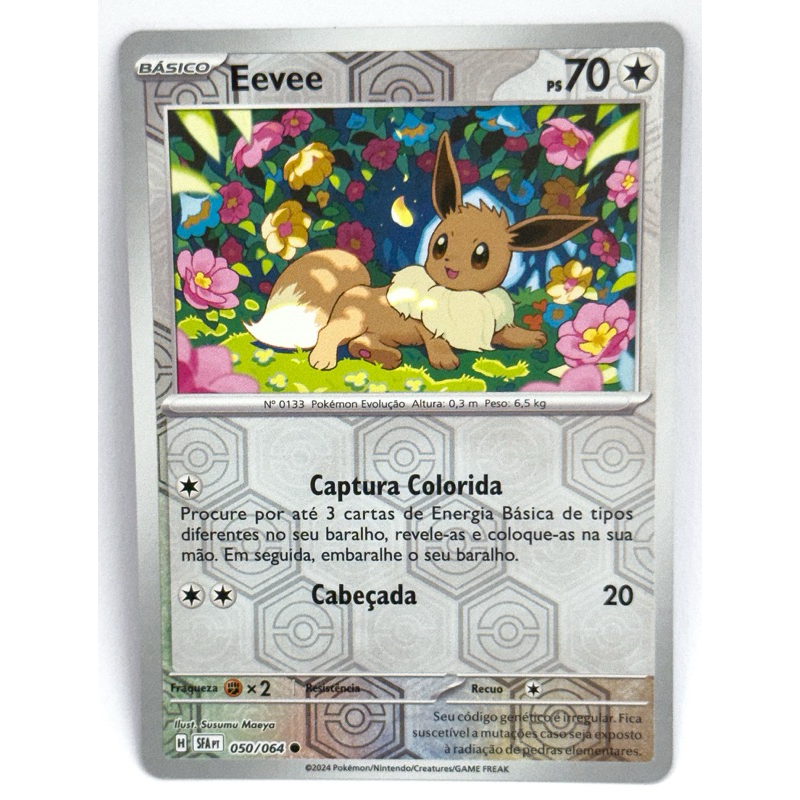 EPEX shopee イェワン　トレカ Carta 050/064 Pokémon TCG Original Copag Card Reverse Foil Eevee