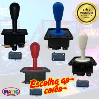Controle Comando Fliperama Joystick Game Arcade Retro - Escolha as Cores