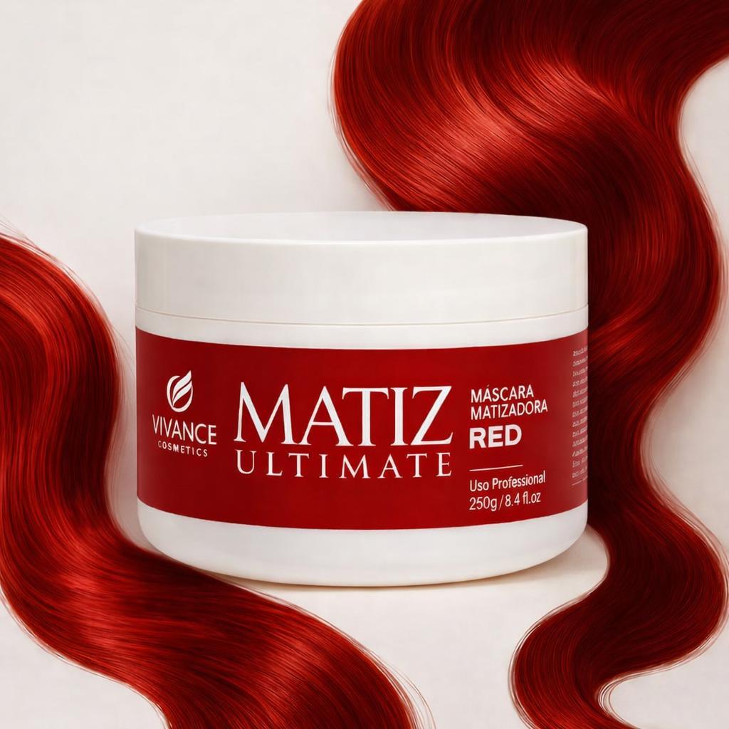 MÁSCARA MATIZADORA RED CABELOS VERMELHOS 250G MATIZ ULTIMATE VIVANCE ...